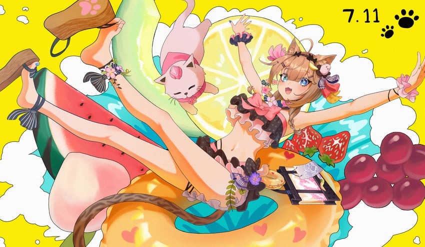 pardofelis and can (honkai and 1 more) drawn by huangdou_(soybean_01)