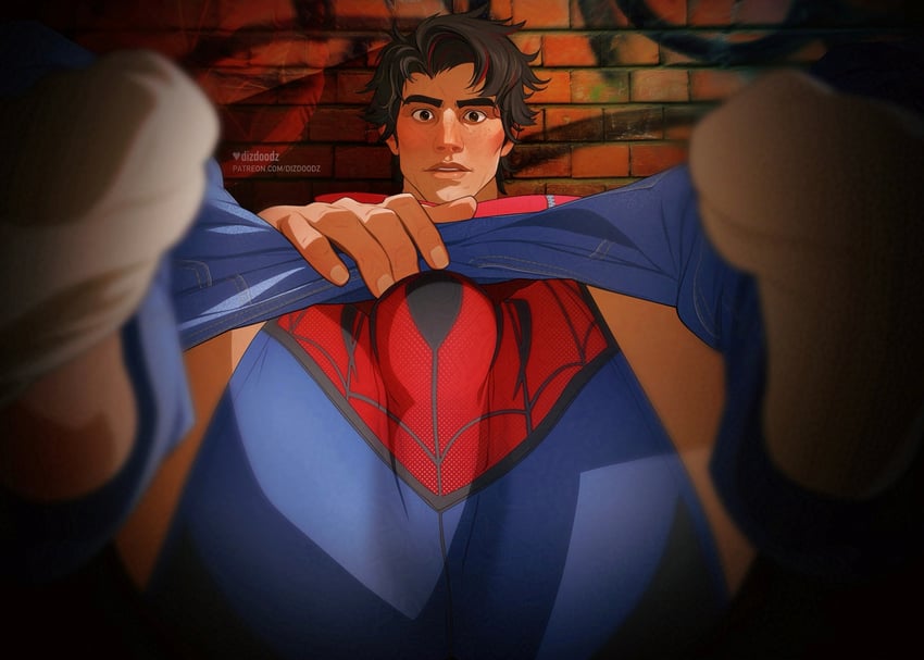 spider-man and peter parker (marvel and 2 more) drawn by dizdoodz