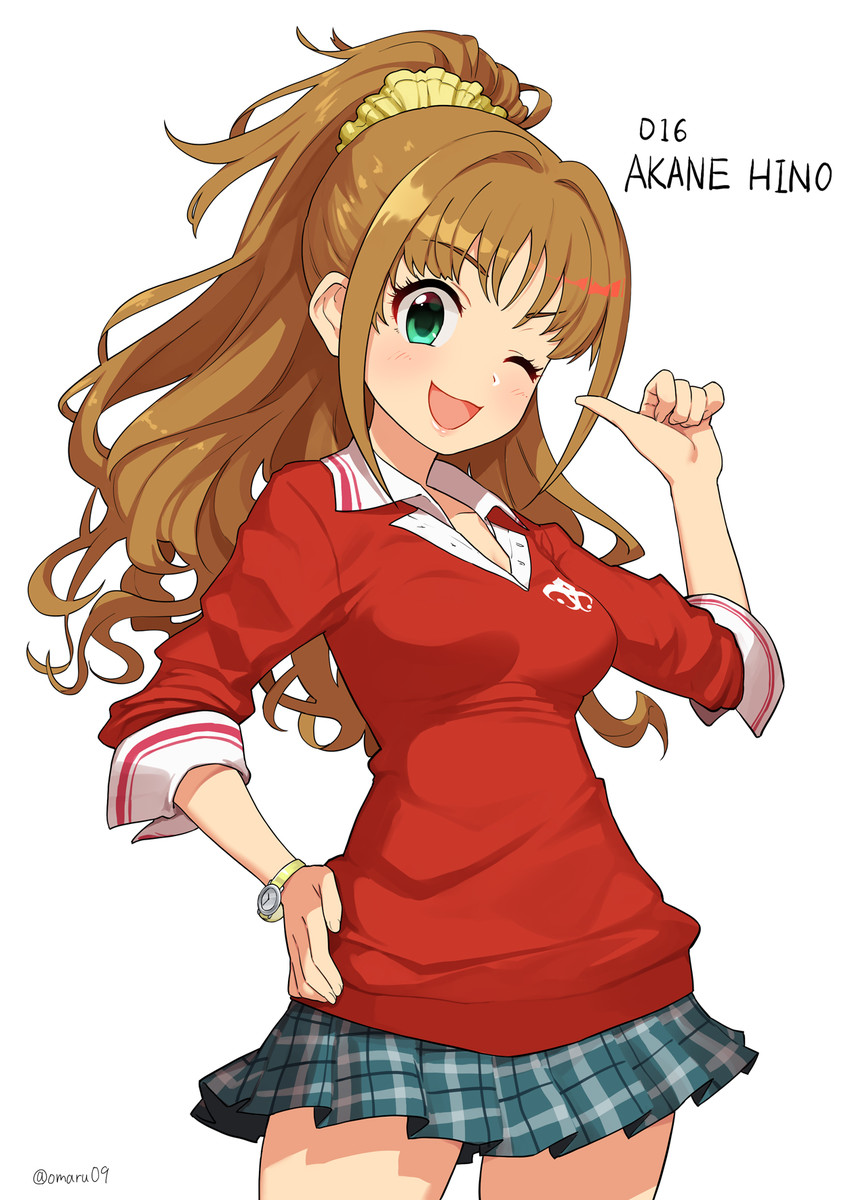 hino akane (idolmaster and 1 more) drawn by omaru_gyuunyuu