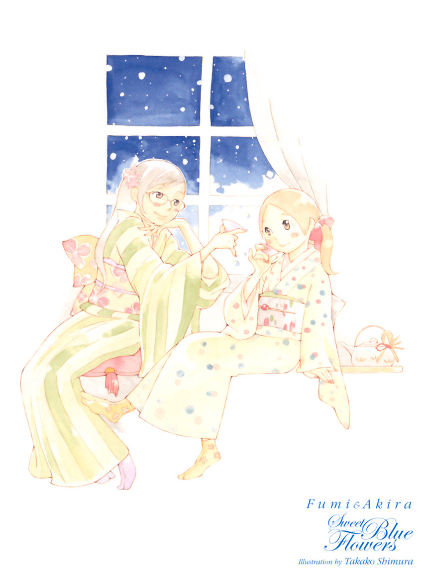 manjoume fumi and okudaira akira (aoi hana) drawn by shimura_takako