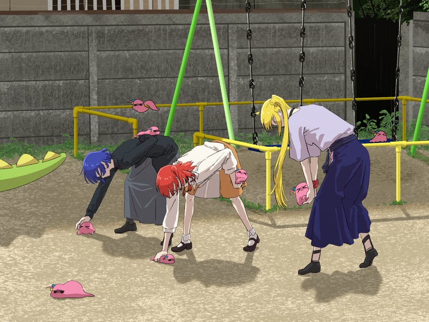 gotoh hitori, kita ikuyo, ijichi nijika, and yamada ryo (bocchi the rock! and 1 more) drawn by 50_sn_stannum
