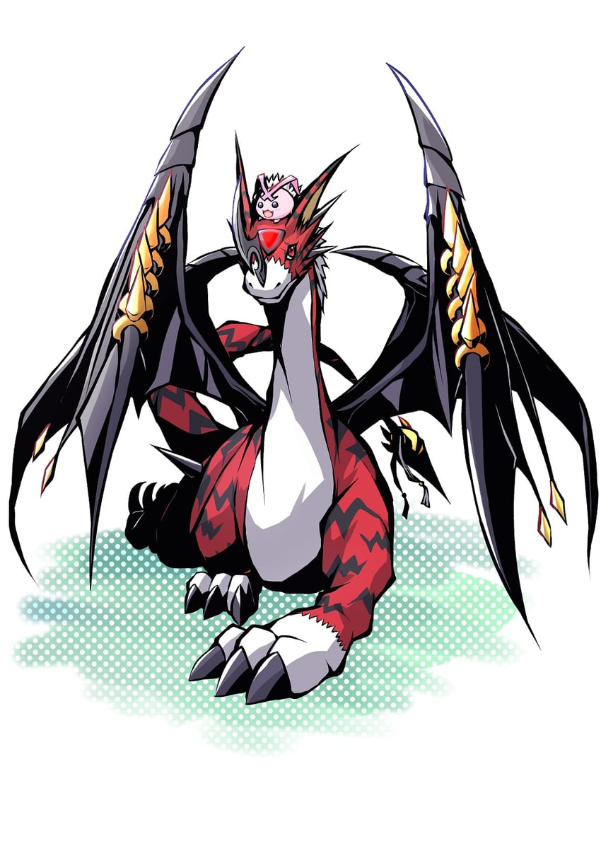 tokomon, tokomon x-antibody, and doruguremon (digimon) drawn by mitosupa_(qsiqydfz7nesh9w)