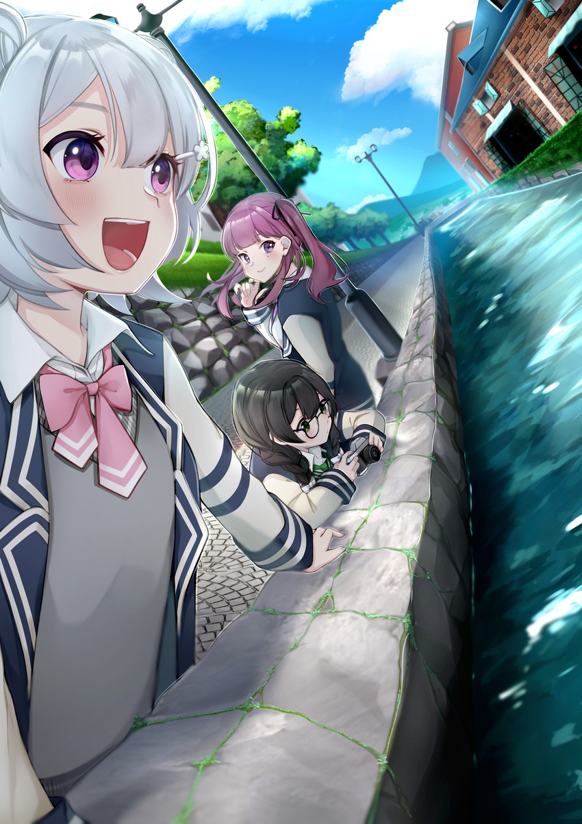 koharu rikka, natsuki karin, and hanakuma chifuyu (synthesizer v and 1 more) drawn by alpaca_opo
