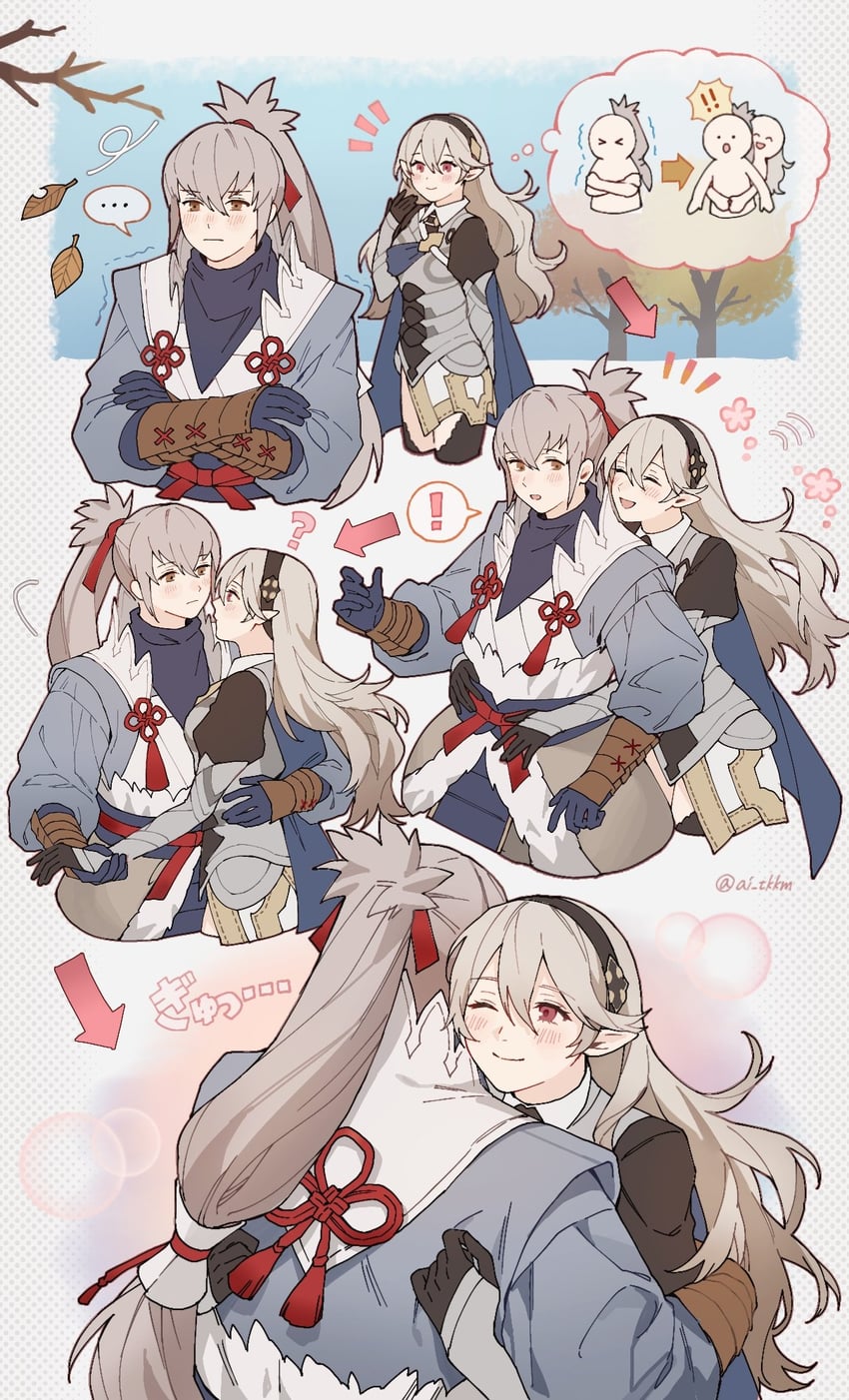 female corrin and takumi (fire emblem and 1 more) drawn by ai_tkkm