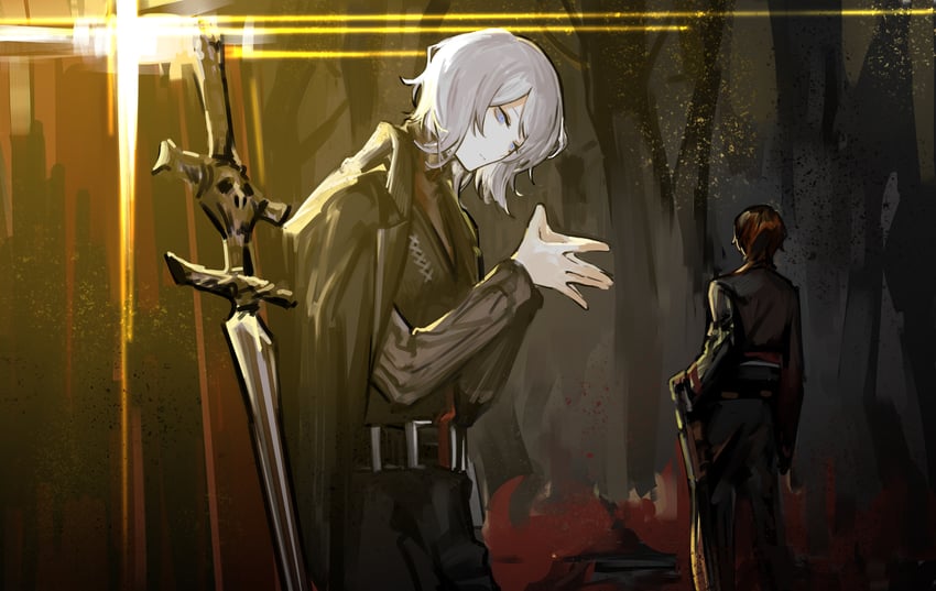 faust and outis (project moon and 1 more) drawn by nishikujic
