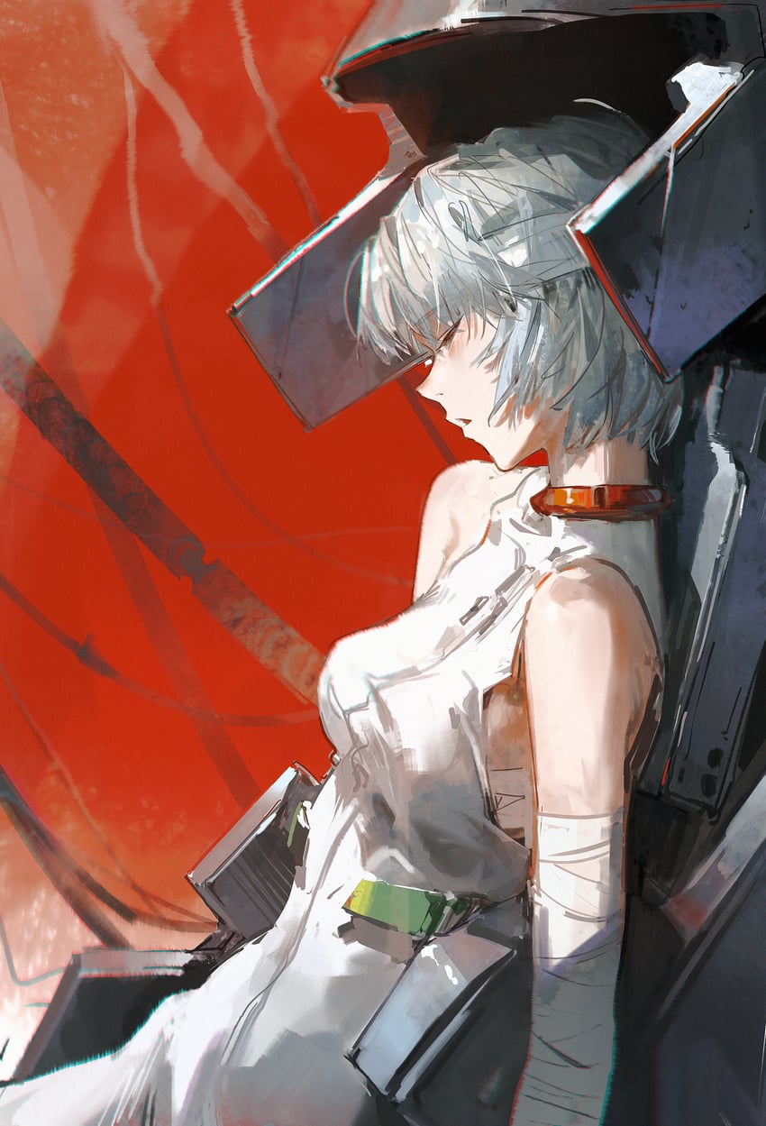 ayanami rei (neon genesis evangelion) drawn by dino_(dinoartforame)