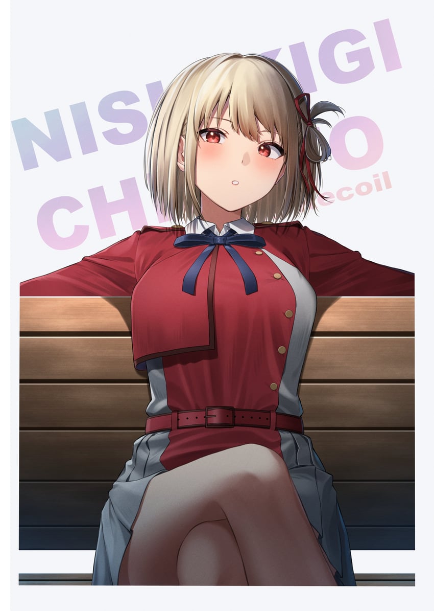 nishikigi chisato (lycoris recoil) drawn by kuro_imu