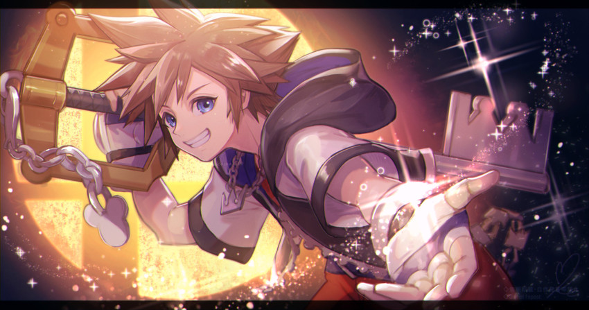 sora (super smash bros. and 1 more) drawn by mike_(mike-neko-chip)