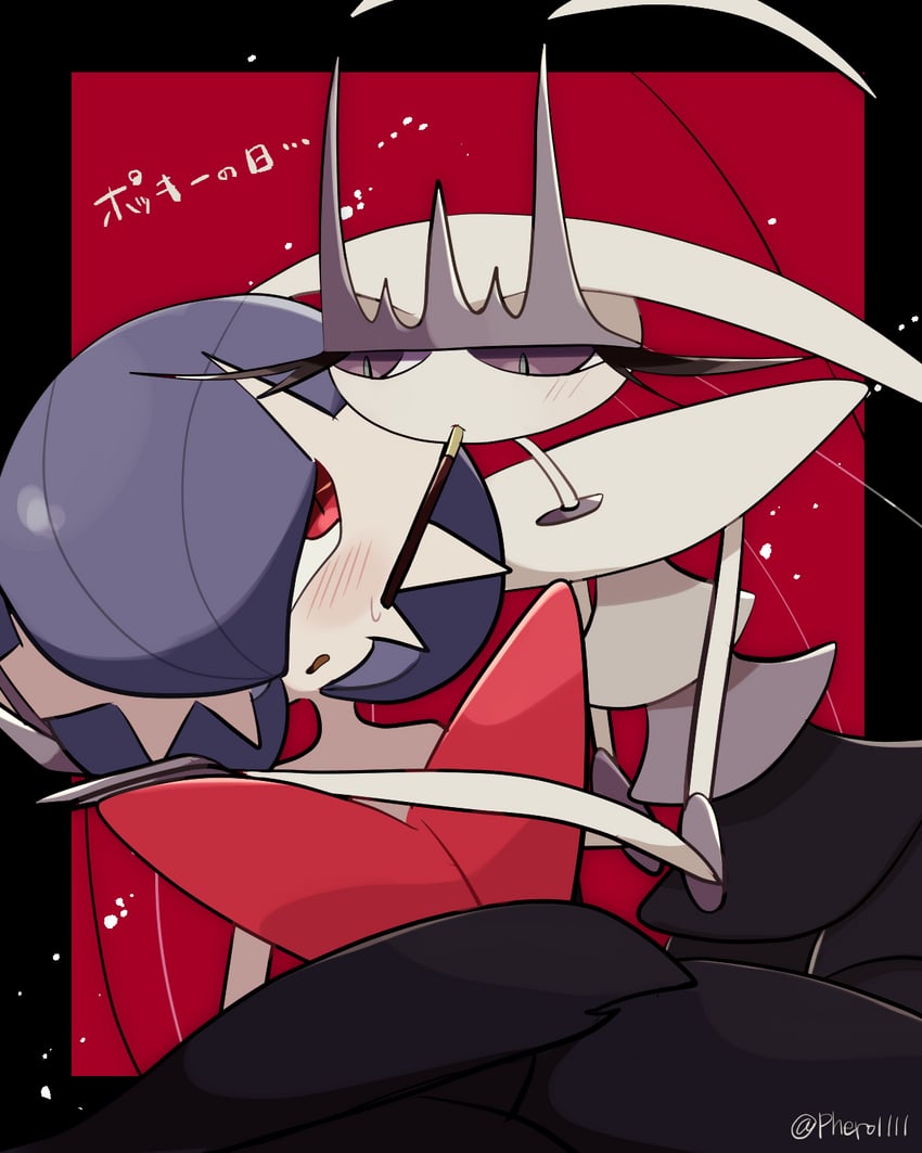 gardevoir, mega gardevoir, and pheromosa (pokemon) drawn by a-nya