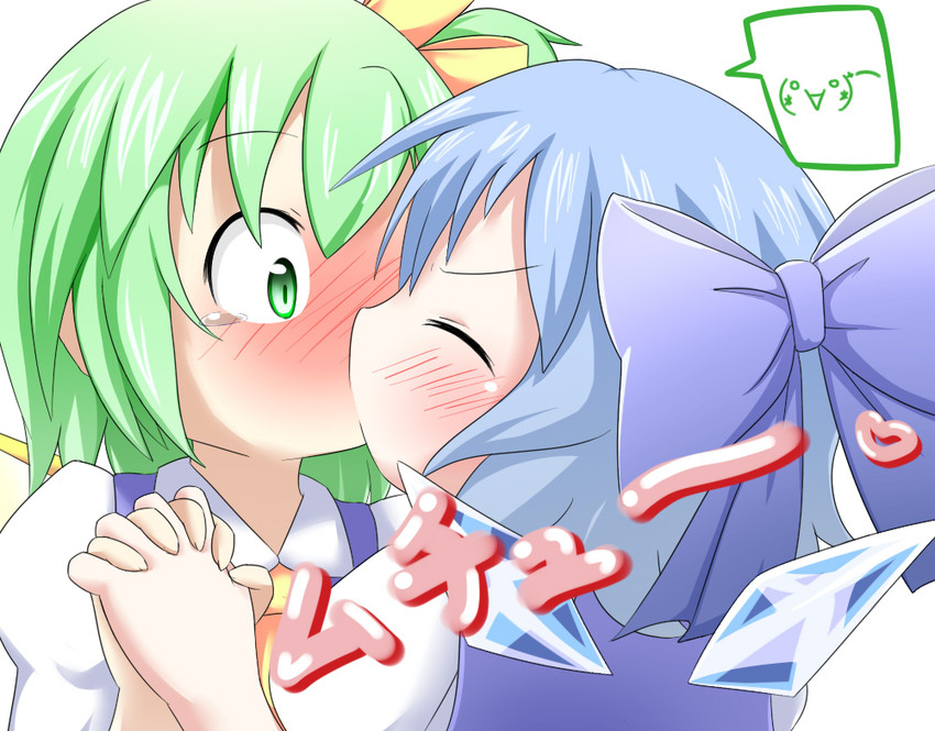 cirno and daiyousei (touhou) drawn by makuran