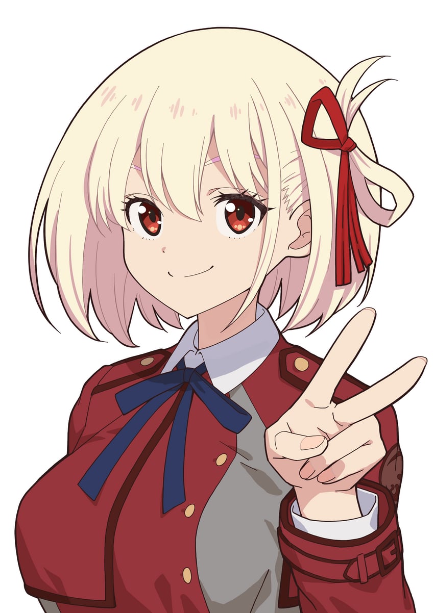 nishikigi chisato (lycoris recoil) drawn by somasoutaro