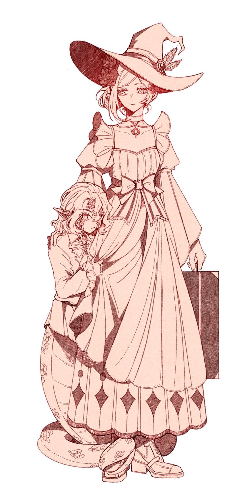vertin and forget me not (reverse:1999) drawn by guihuahua_(guifafa833)