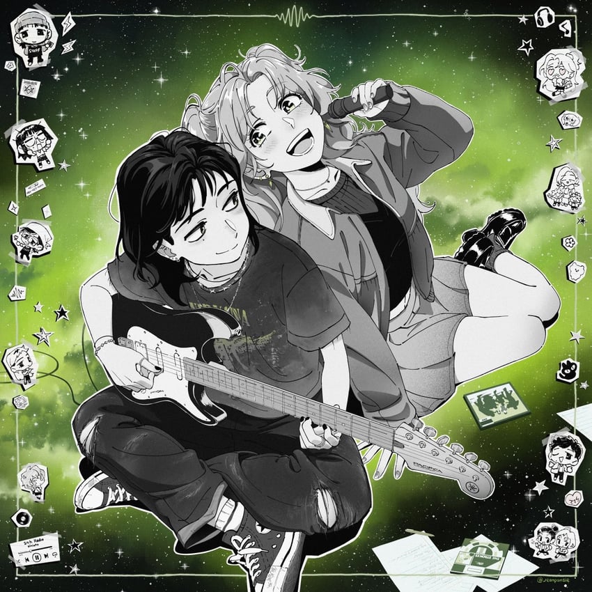 koga mitsuki, oosawa aya, joe, narita kei, kanna, and 6 more (kininatteru hito ga otoko ja nakatta and 5 more) drawn by jnpz