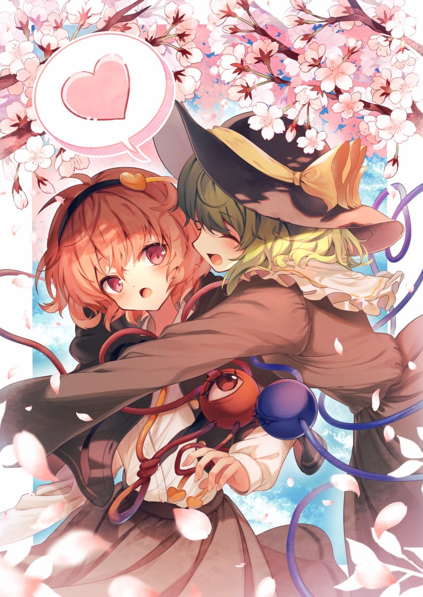 komeiji koishi and komeiji satori (touhou) drawn by sekisei_(superego51)