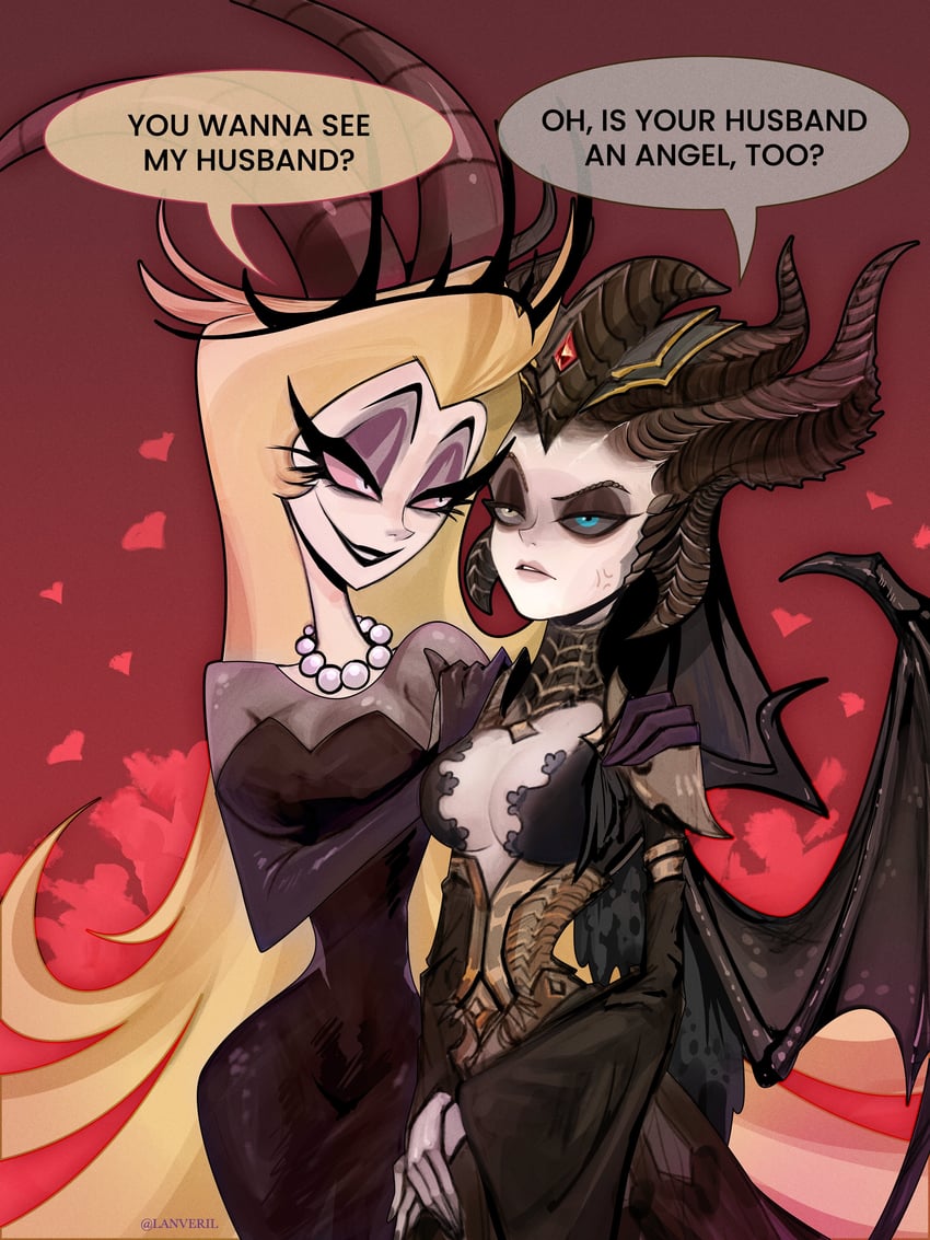 lilith (hazbin hotel and 2 more) drawn by lanveril