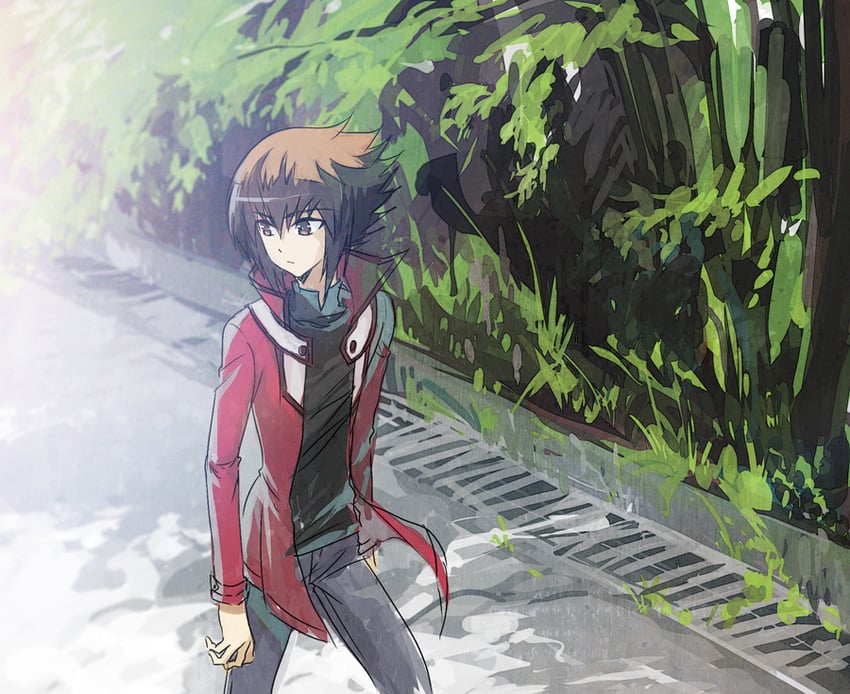 yuki judai (yu-gi-oh! and 1 more) drawn by moribuden