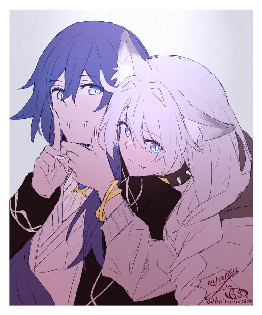 kiana kaslana and fu hua (honkai and 1 more) drawn by irisxu2624