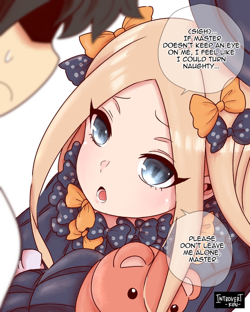 fujimaru ritsuka and abigail williams (fate and 1 more) drawn by introvert-kun