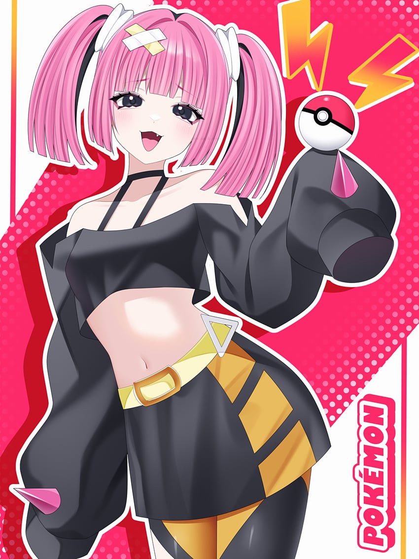 coral (pokemon and 1 more) drawn by wanko_(yurika0320)