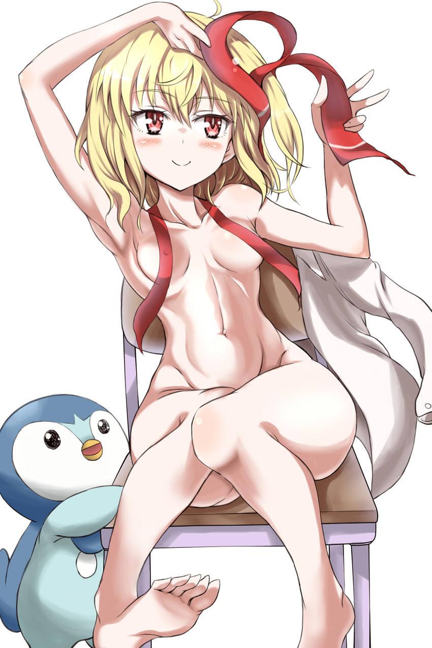 rumia and piplup (touhou and 1 more) drawn by enperuto_(yarumi)