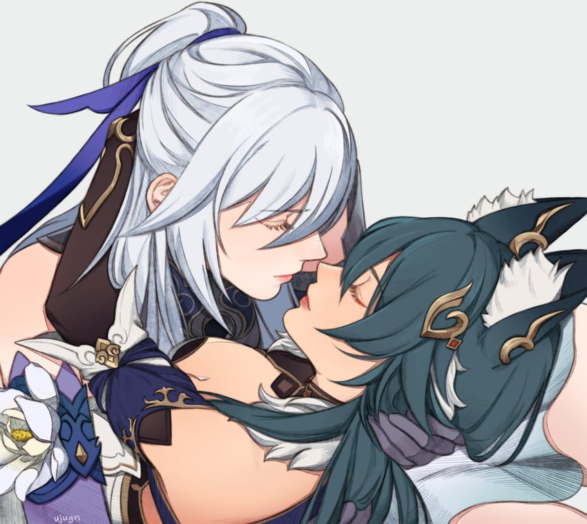 jingliu and yukong (honkai and 1 more) drawn by ujugn