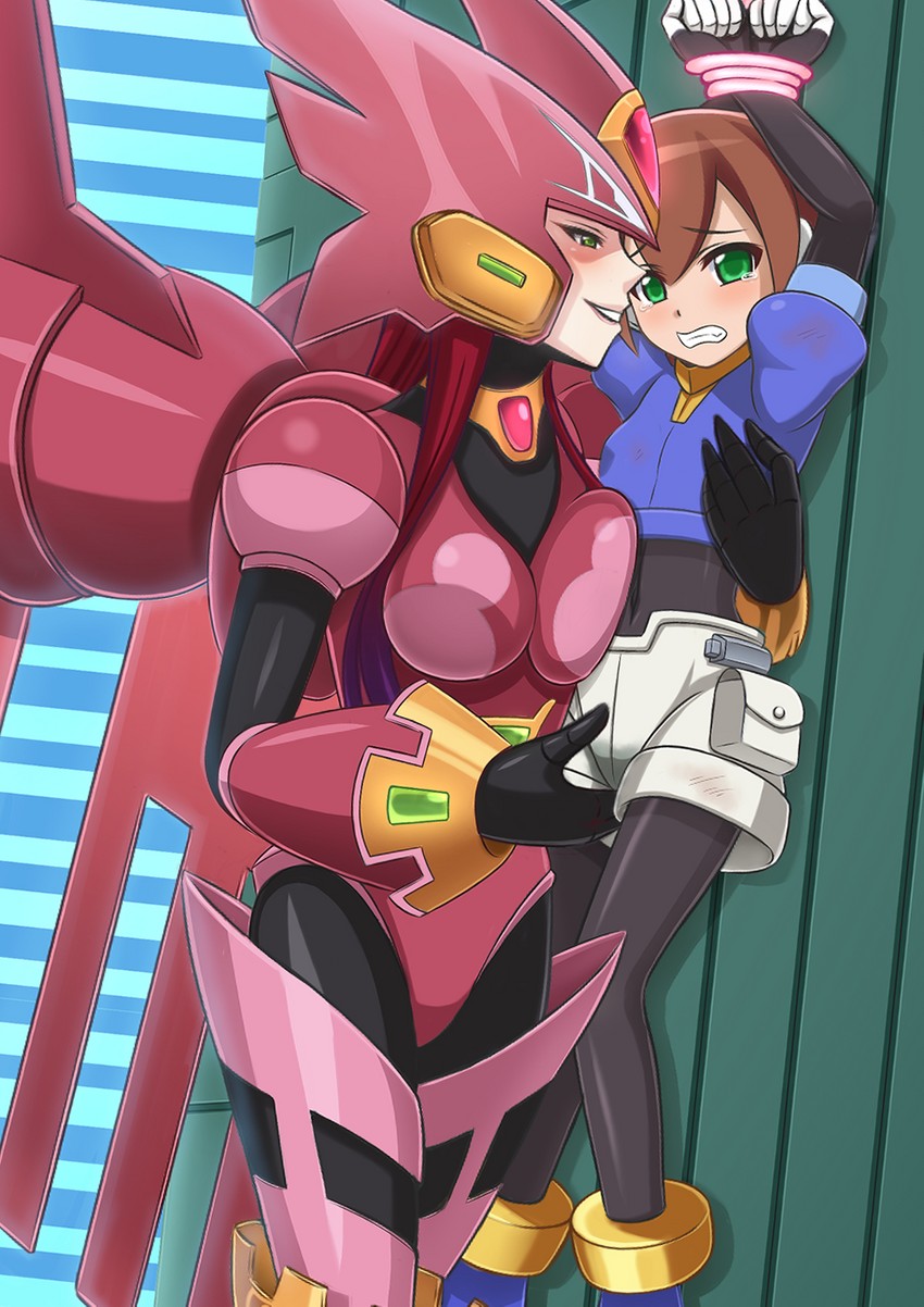 aile and ferham (mega man and 4 more) drawn by miruno