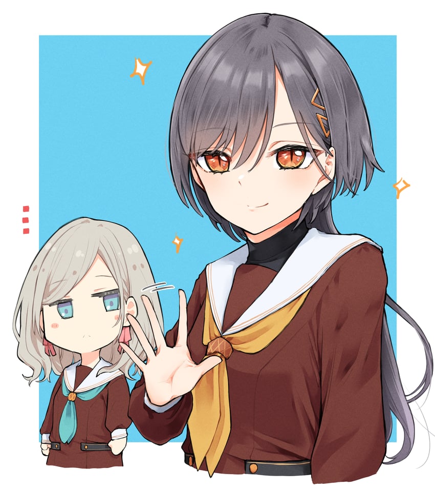ceras yanagida lilienfeld and katsuragi izumi (love live! and 1 more) drawn by mendo_(mend0o0_)
