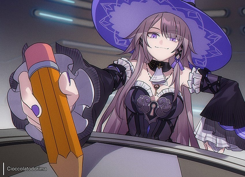 herta and the herta (honkai and 2 more) drawn by cioccolatodorima