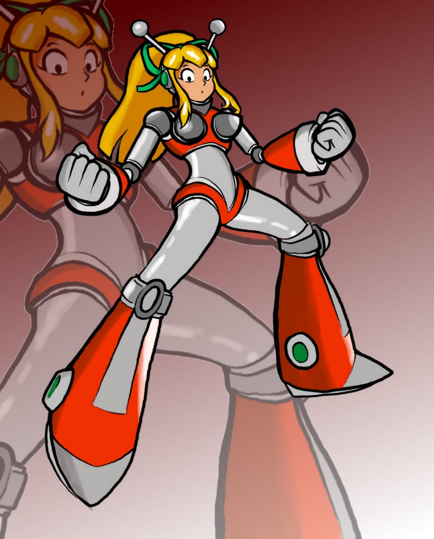 roll and hyper roll (mega man and 1 more) drawn by atomictiki and gindydraws