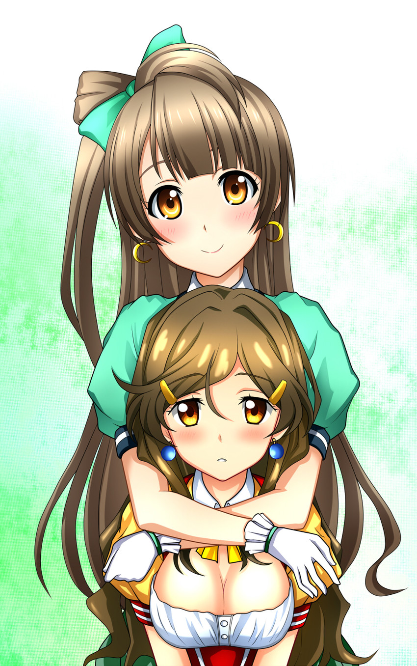 minami kotori, shinomiya himawari, and uchida aya (love live! and 2 more) drawn by kenken