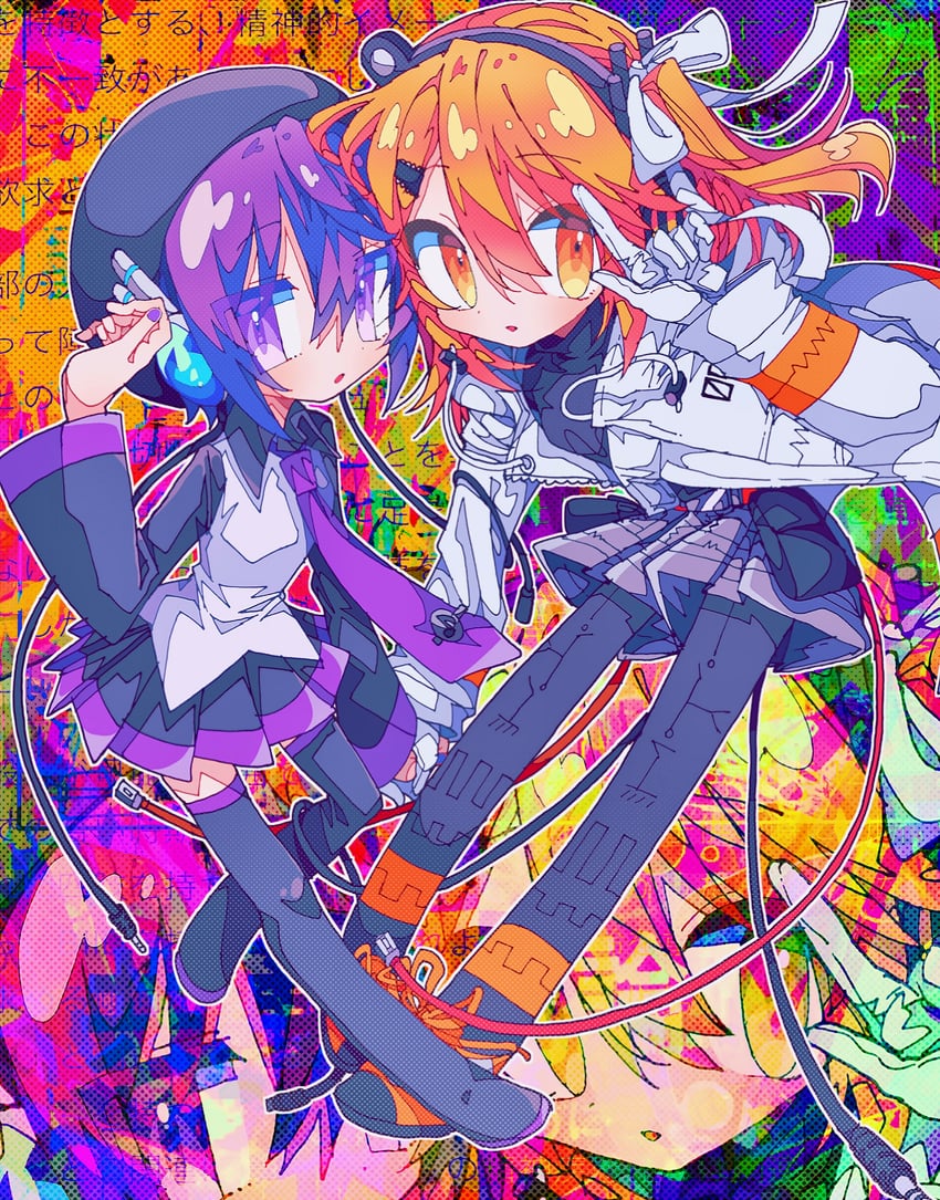 adachi rei and utane uta (utau and 1 more) drawn by mekziro