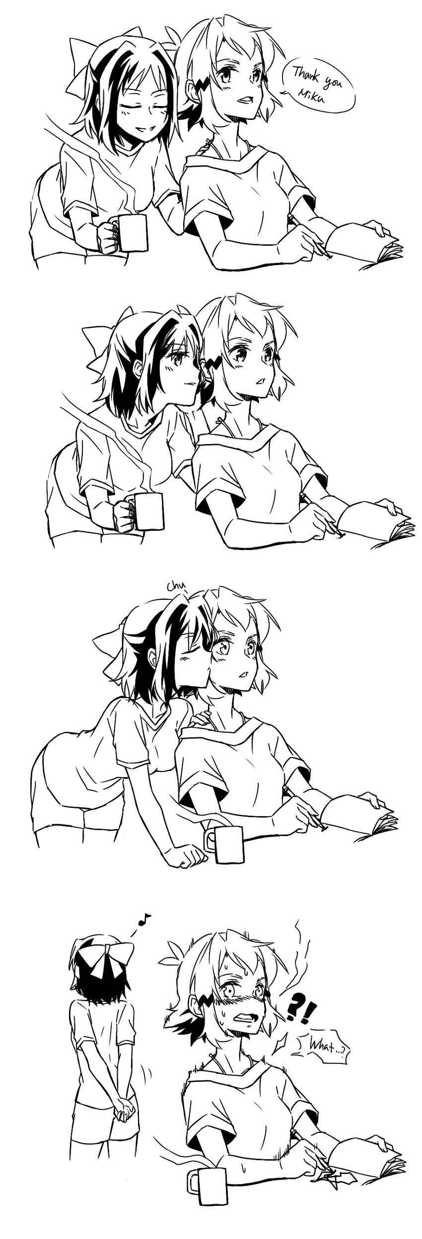 tachibana hibiki and kohinata miku (senki zesshou symphogear) drawn by stc