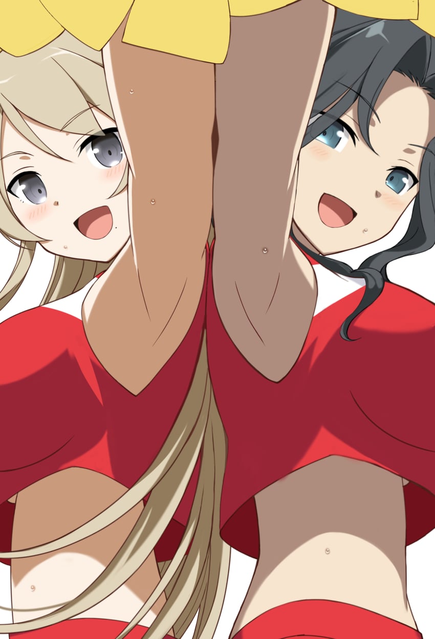 miroku renge and miroku yumiko (yuusha de aru and 3 more) drawn by ikarin_takori