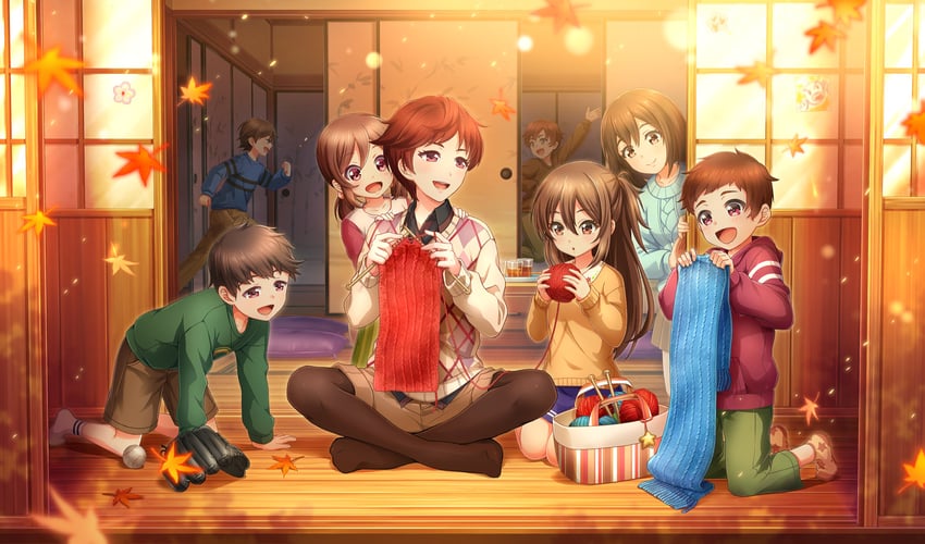 senba ayako, senba keita, senba amiko, senba youta, senba mayuko, and 3 more (cinderella series and 1 more)