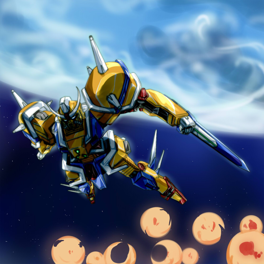 chinese gundam (gundam and 1 more) drawn by gorakujin