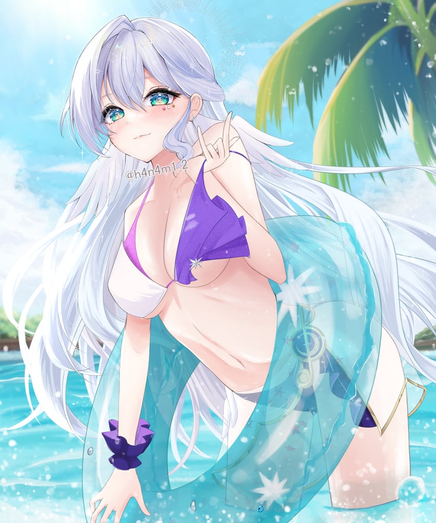 robin (honkai and 1 more) drawn by h4n4m1_2