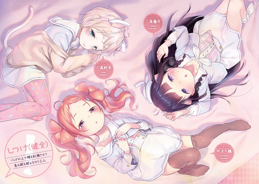 nijou touka, tanzawa chizuru, and komori sana (kyou kara ore wa loli no himo!) drawn by henreader