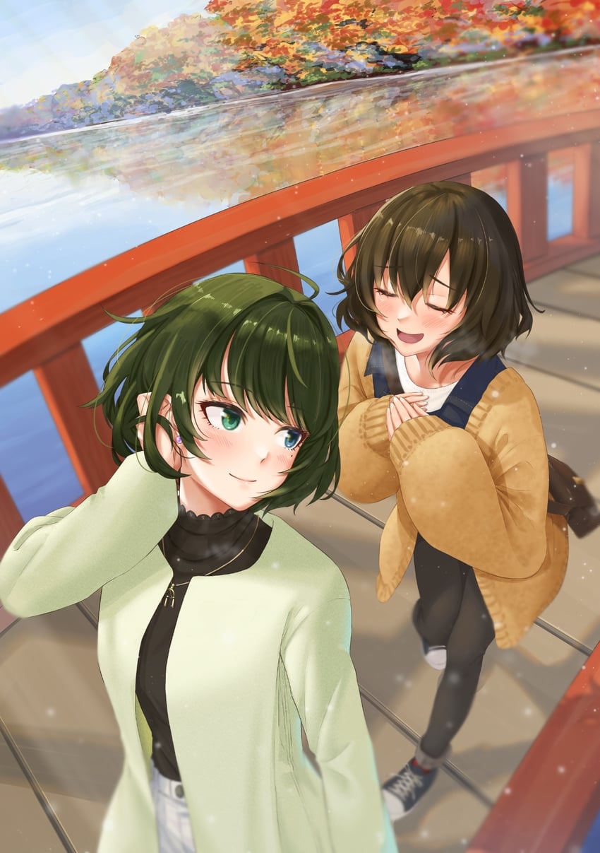 takagaki kaede and namiki meiko (idolmaster and 1 more) drawn by kaiso_(kaisooekaki)