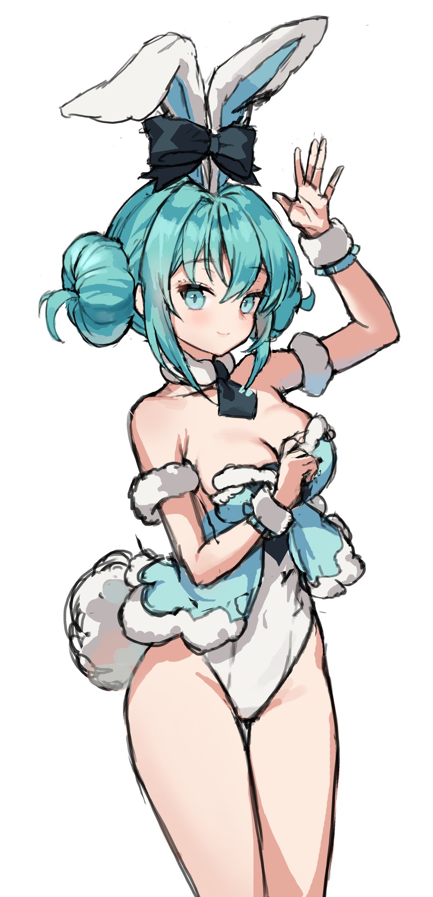 hatsune miku and bicute bunnies miku (vocaloid) drawn by hyoin