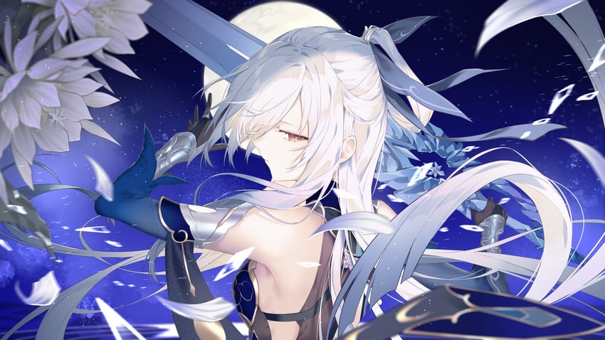 jingliu (honkai and 1 more) drawn by kotarou_(kot_mochi)