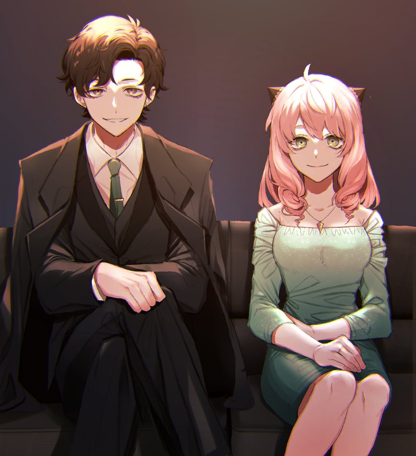 anya and damian desmond (spy x family) drawn by meomoicecr