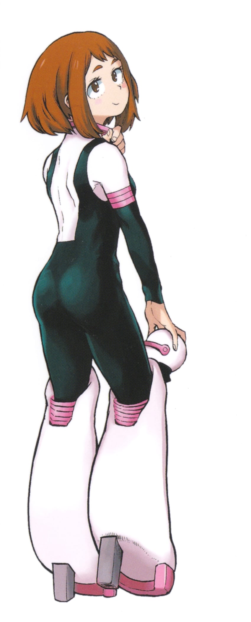 uraraka ochaco (boku no hero academia) drawn by horikoshi_kouhei