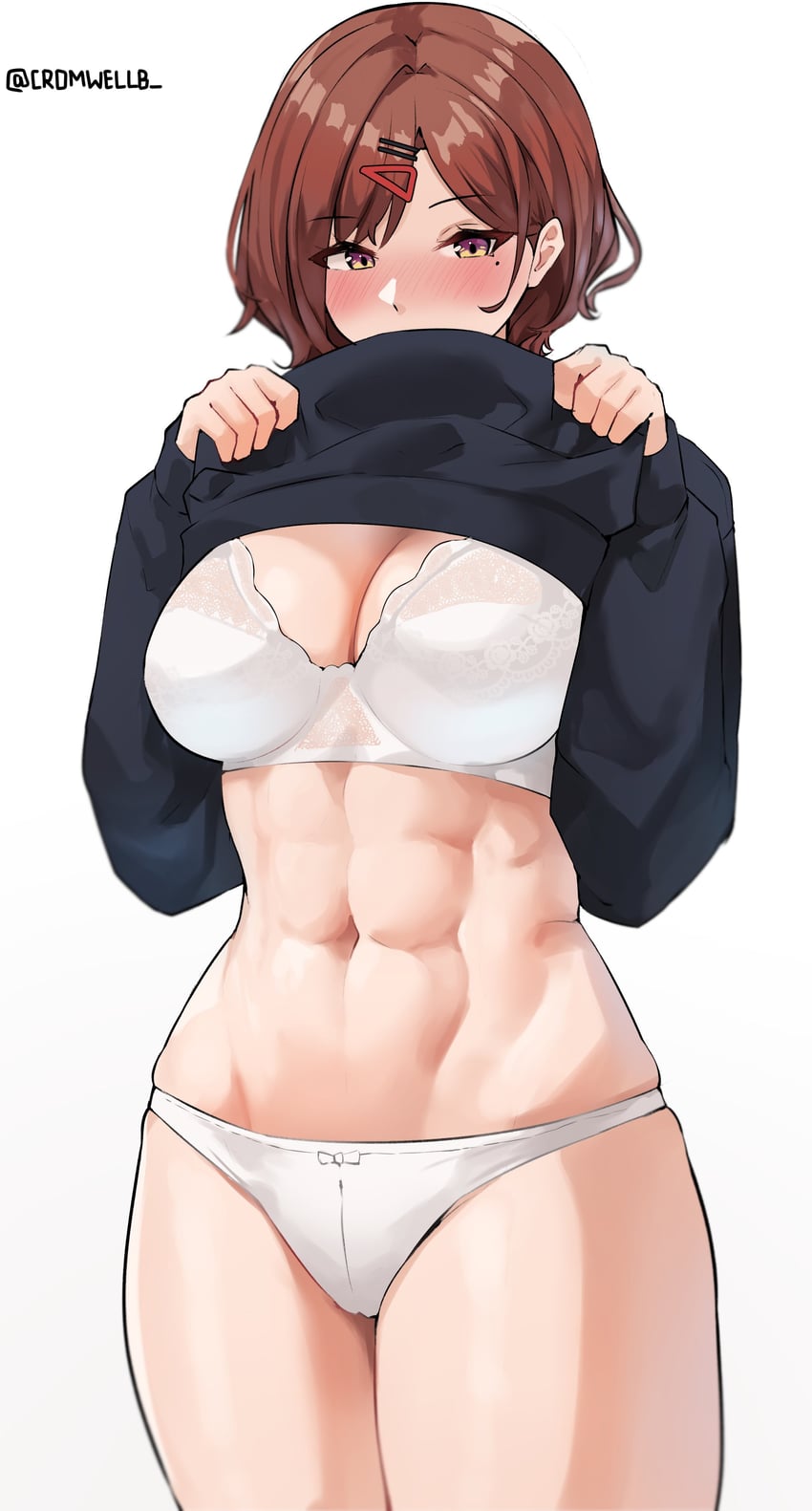 higuchi madoka (idolmaster and 1 more) drawn by cromwellb