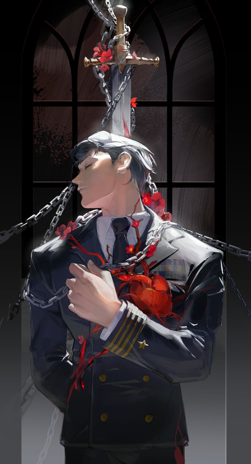 zhang beihai (remembrance of earth's past) drawn by sharkman