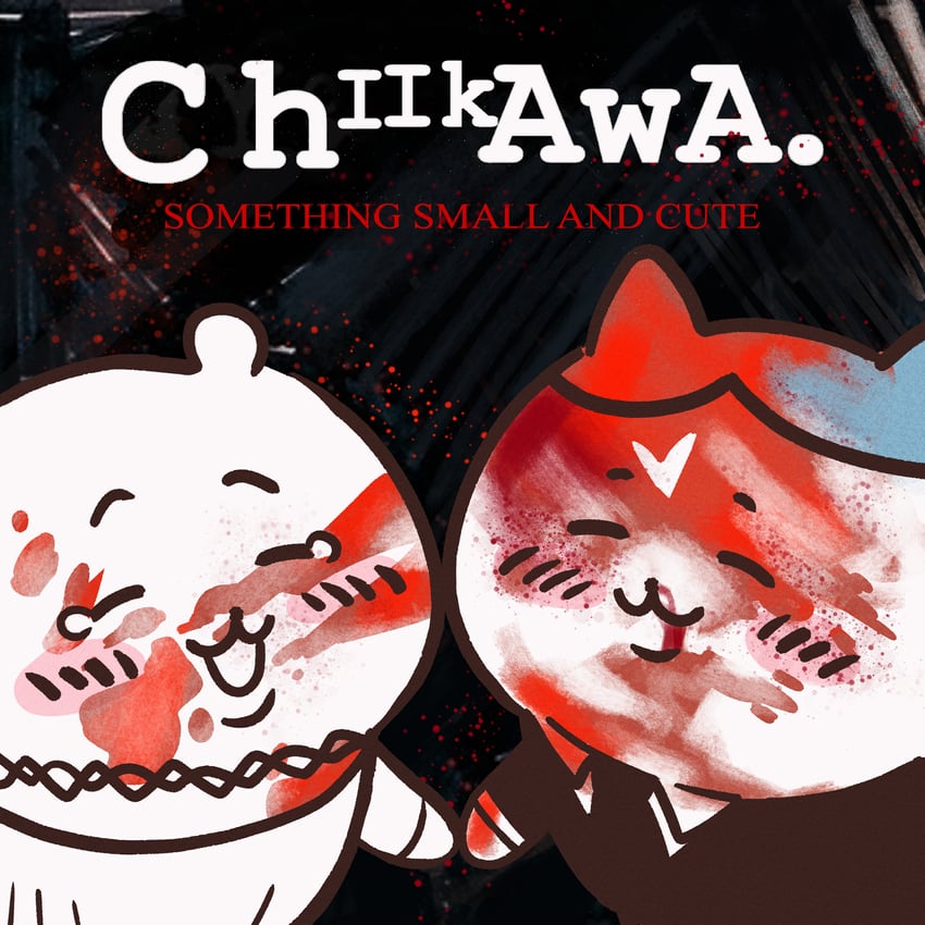 chiikawa and hachiware (chiikawa and 2 more) drawn by spacestation-l7