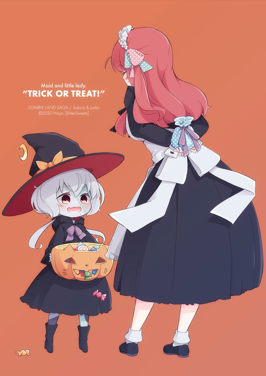 konno junko and minamoto sakura (zombie land saga) drawn by haya_bs