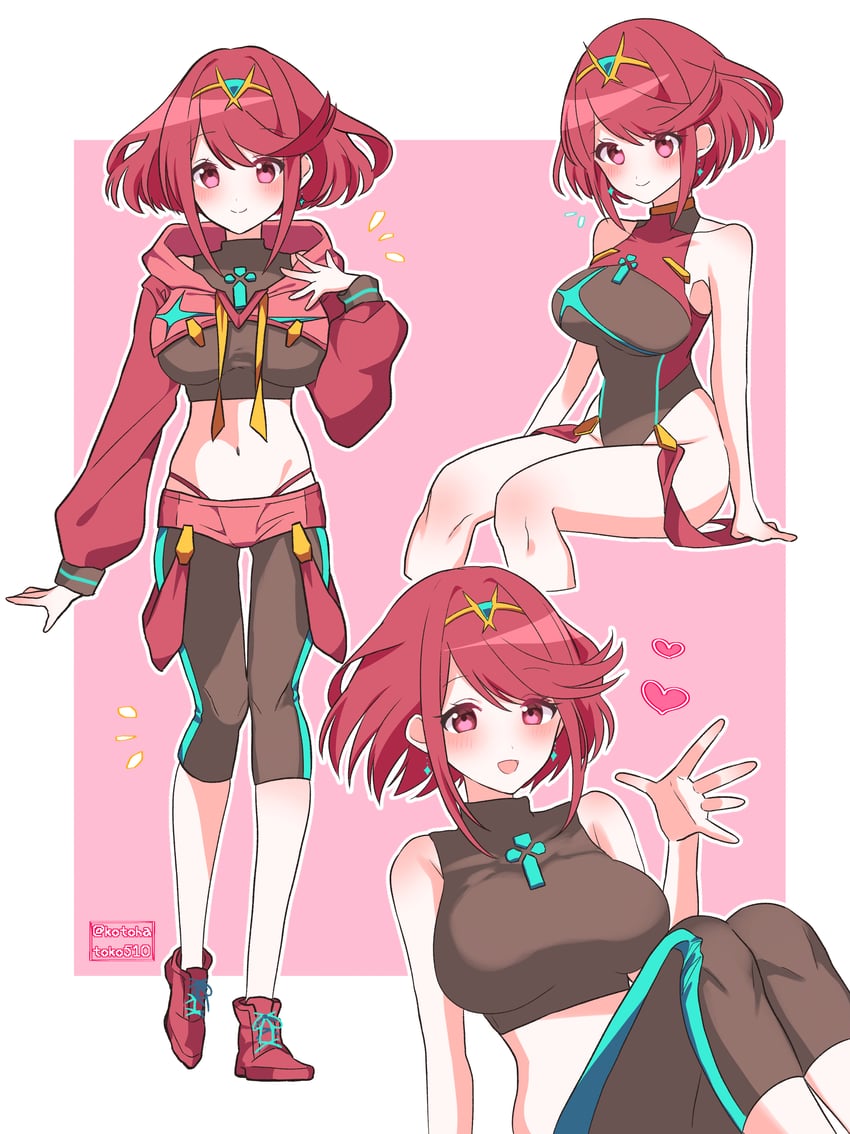 pyra (xenoblade chronicles and 1 more) drawn by kotohatoko510