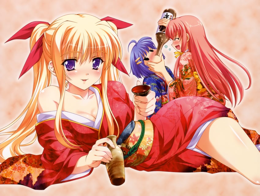 yagyuu aoi, hayakawa natsuo, and yagyuu satomi (nagisano) drawn by tsukasa_yuuki