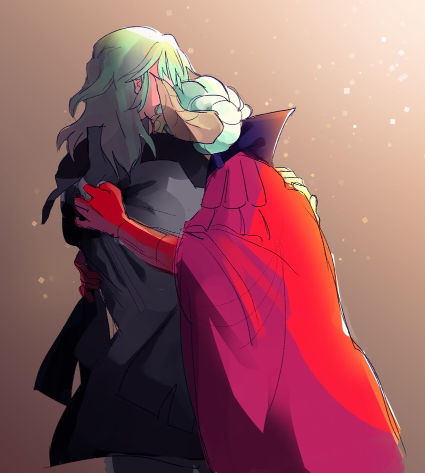 edelgard von hresvelg and female byleth (fire emblem and 1 more) drawn by bunsketches