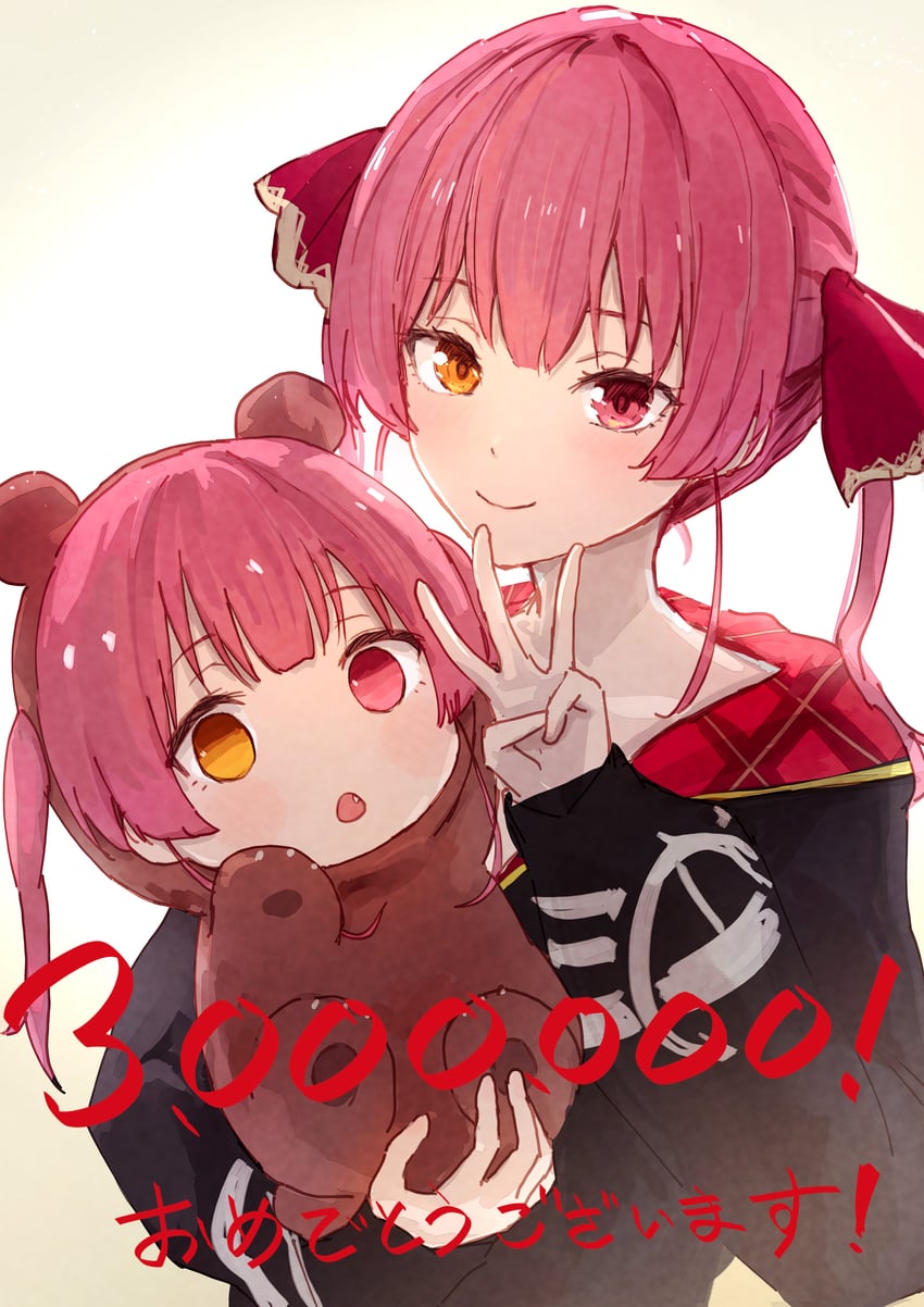 houshou marine and houshou kumarine (hololive) drawn by yami_ara